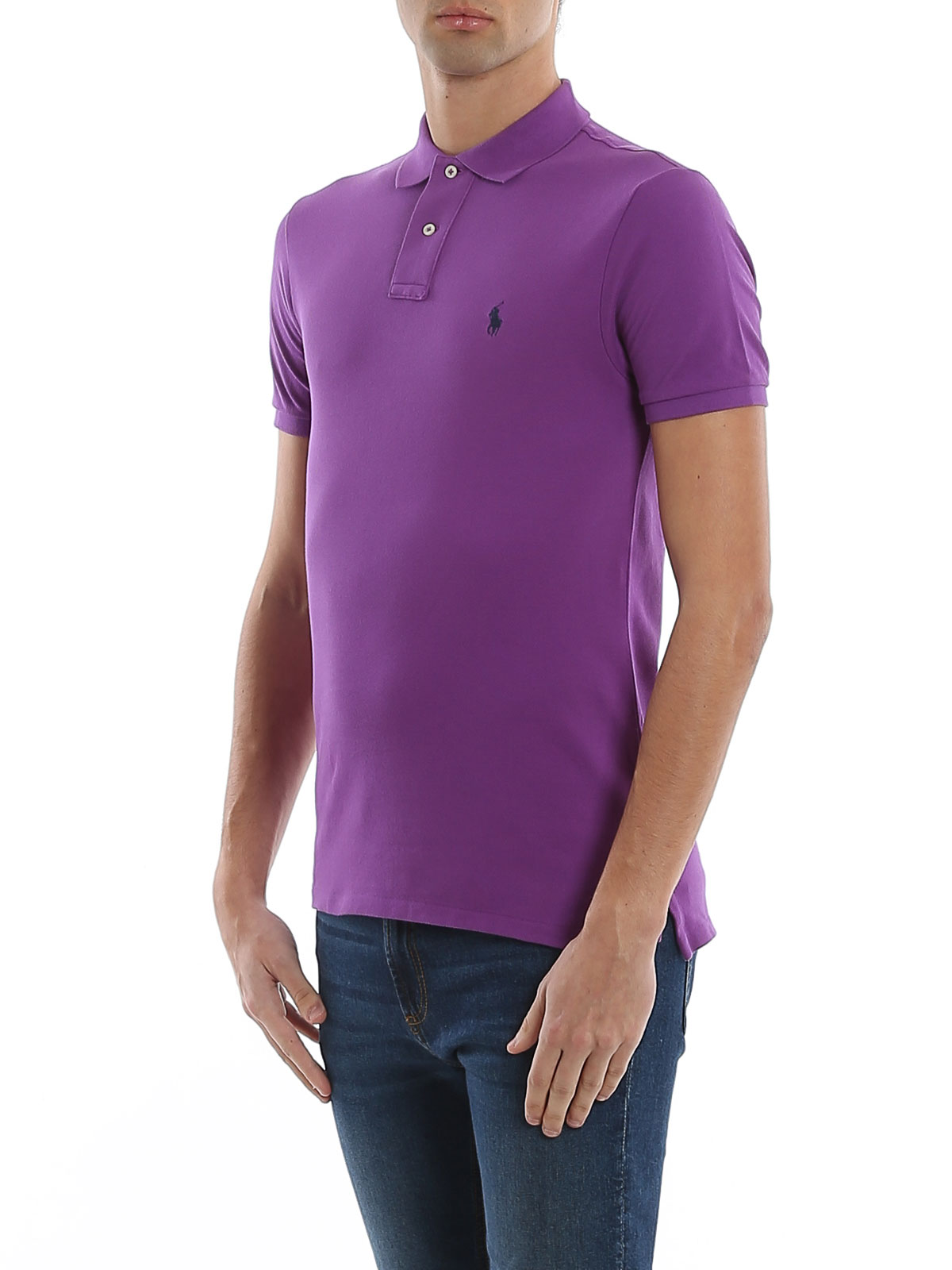 POLO RALPH LAUREN Men's Slim Fit Polo Shirt Paloma Purple | 710795080030 |  Botta & B Online Store