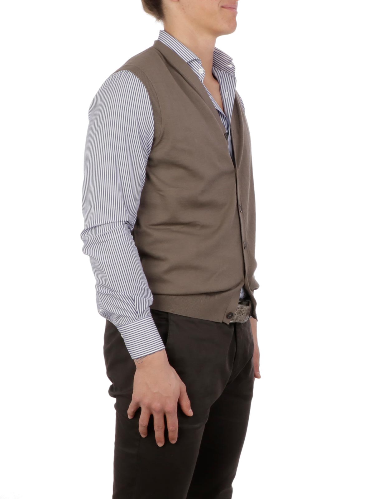 smanicato cotone uomo