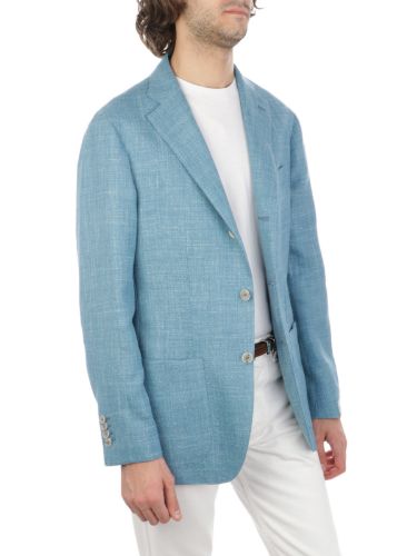 Picture of BARBA | Men's Jimmy Jacket in Wool Silk and Linen