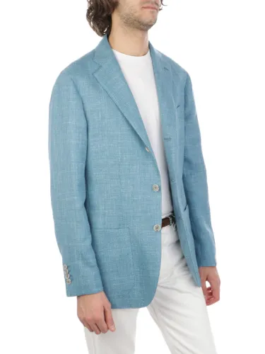 Picture of BARBA | Men's Jimmy Jacket in Wool Silk and Linen