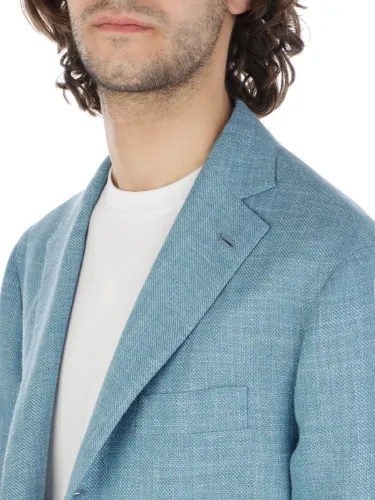 Picture of BARBA | Men's Jimmy Jacket in Wool Silk and Linen