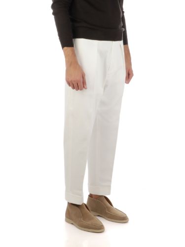 Picture of BERWICH | Men's Chiaia Stretch Cotton Trousers