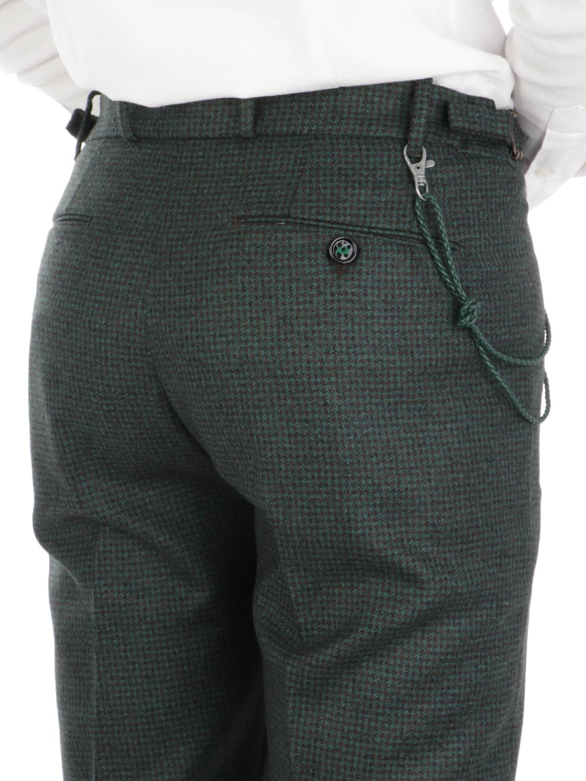 BERWICH Pantalone Uomo Retro in Lana Verde | AN4326 | Botta \u0026 B  Abbigliamento