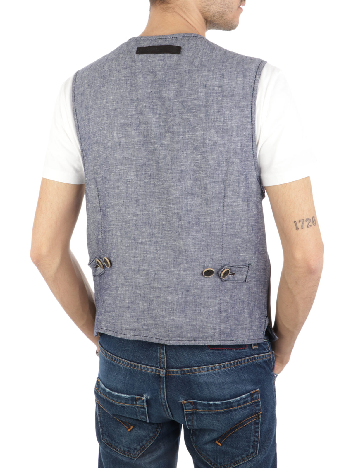 Picture of THE JACK LEATHERS | Men's Lorry Suede Waistcoat
