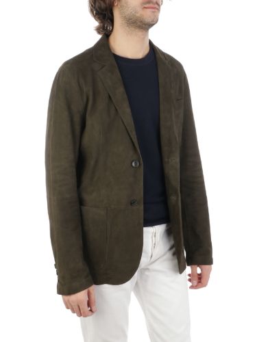 Immagine di PROLEATHER | Giacca Uomo 2 Bottoni in Pelle Scamosciata