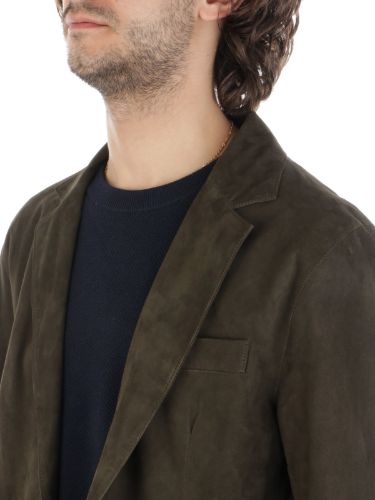 Immagine di PROLEATHER | Giacca Uomo 2 Bottoni in Pelle Scamosciata