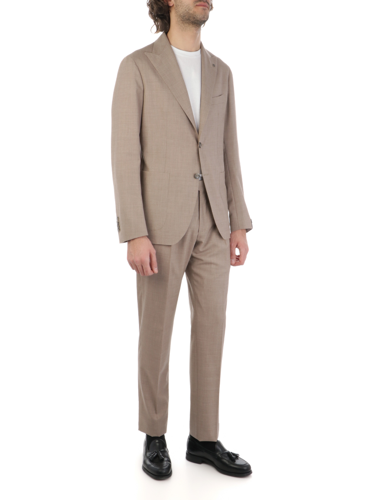 TAGLIATORE Abito Uomo in Lana e Seta Beige 2SMC26K11 520060 Botta B Abbigliamento