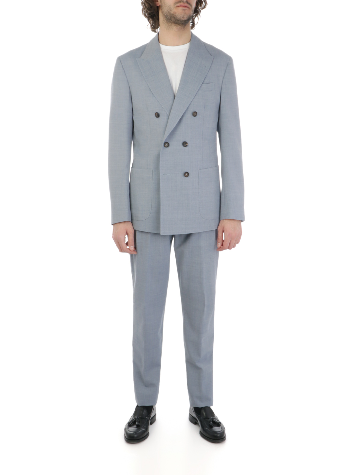 Mens double breasted wool suits deals