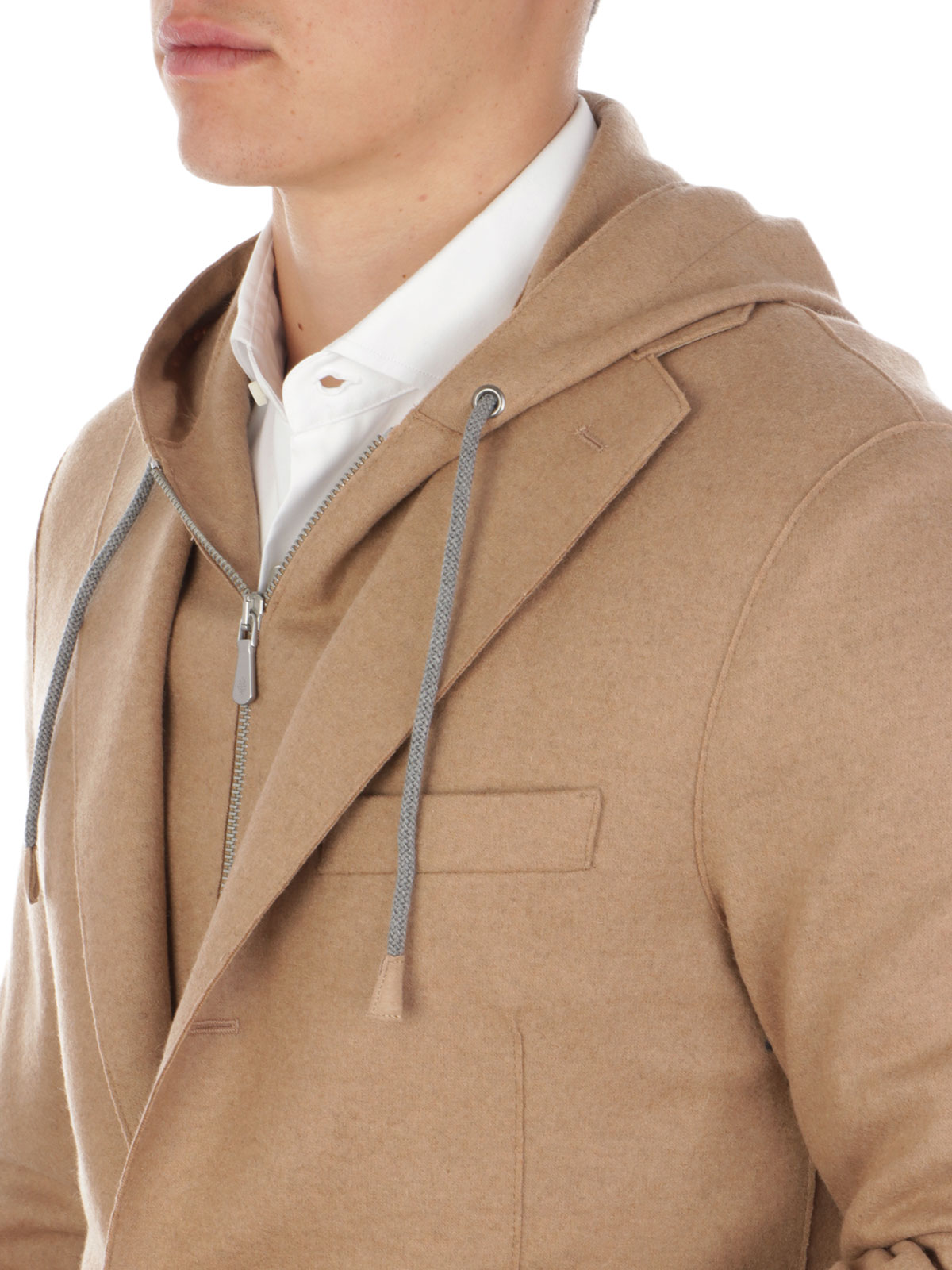 Picture of ELEVENTY | Men's Hooded Single-Breasted Blazer