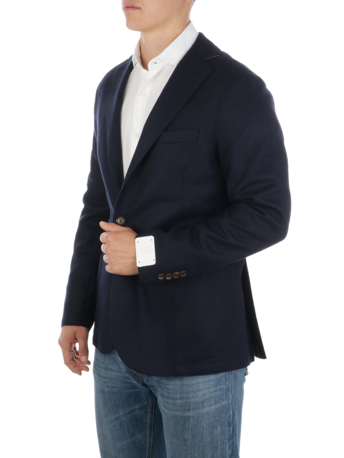 Picture of ELEVENTY | Men's Flannel Single-Breasted Blazer