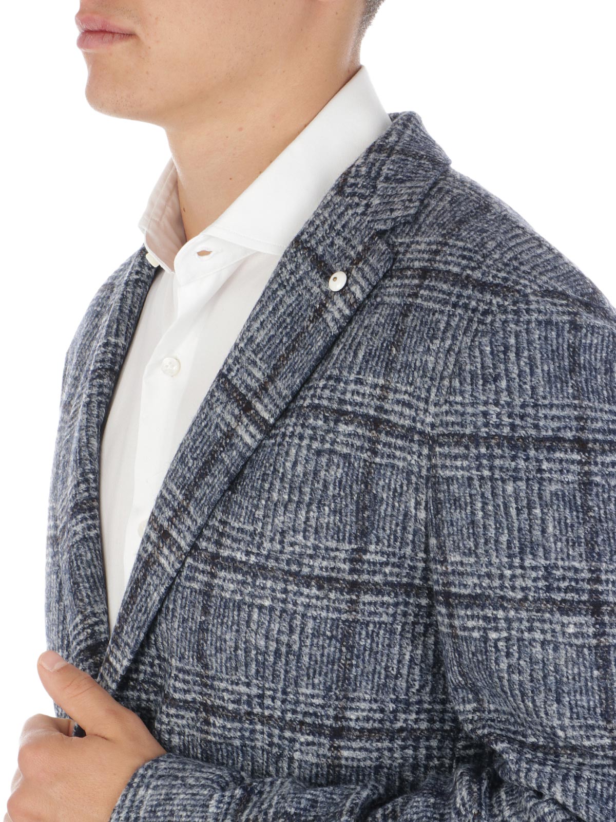 Picture of LBM 1911 | Men's Checked Wool Blazer