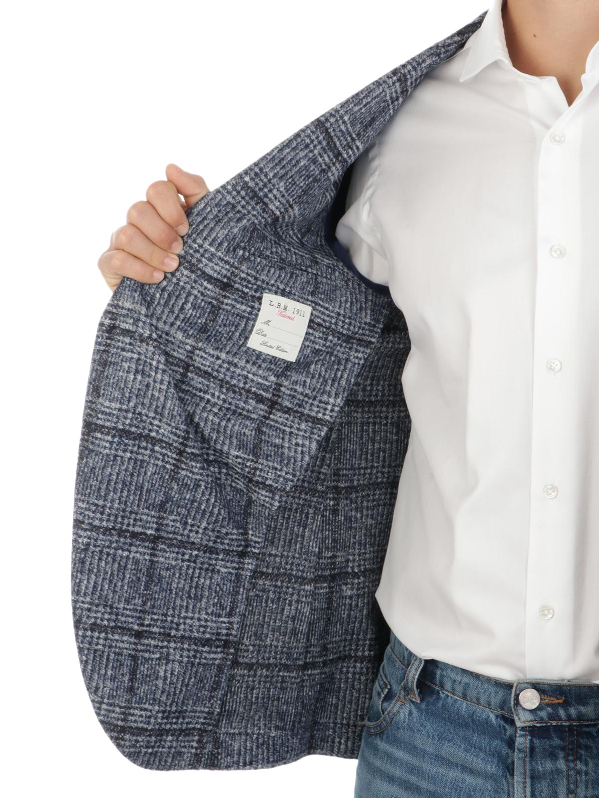 Picture of LBM 1911 | Men's Checked Wool Blazer