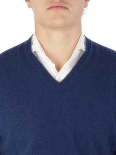 Picture of CRUCIANI | Men's Cashmere V-Neck Sweater