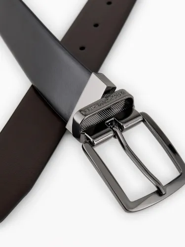 Immagine di EMPORIO ARMANI | Cintura Uomo Reversibile in Pelle Liscia
