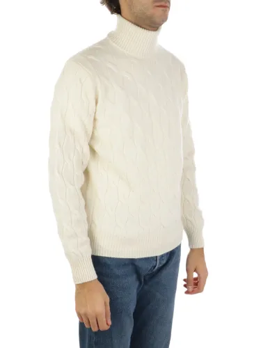 Immagine di FILIPPO DE LAURENTIIS | Dolcevita Uomo in Lana e Cashmere a Treccia