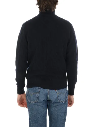 Picture of FILIPPO DE LAURENTIIS | Men's Cable Knit Wool and Cashmere Turtleneck