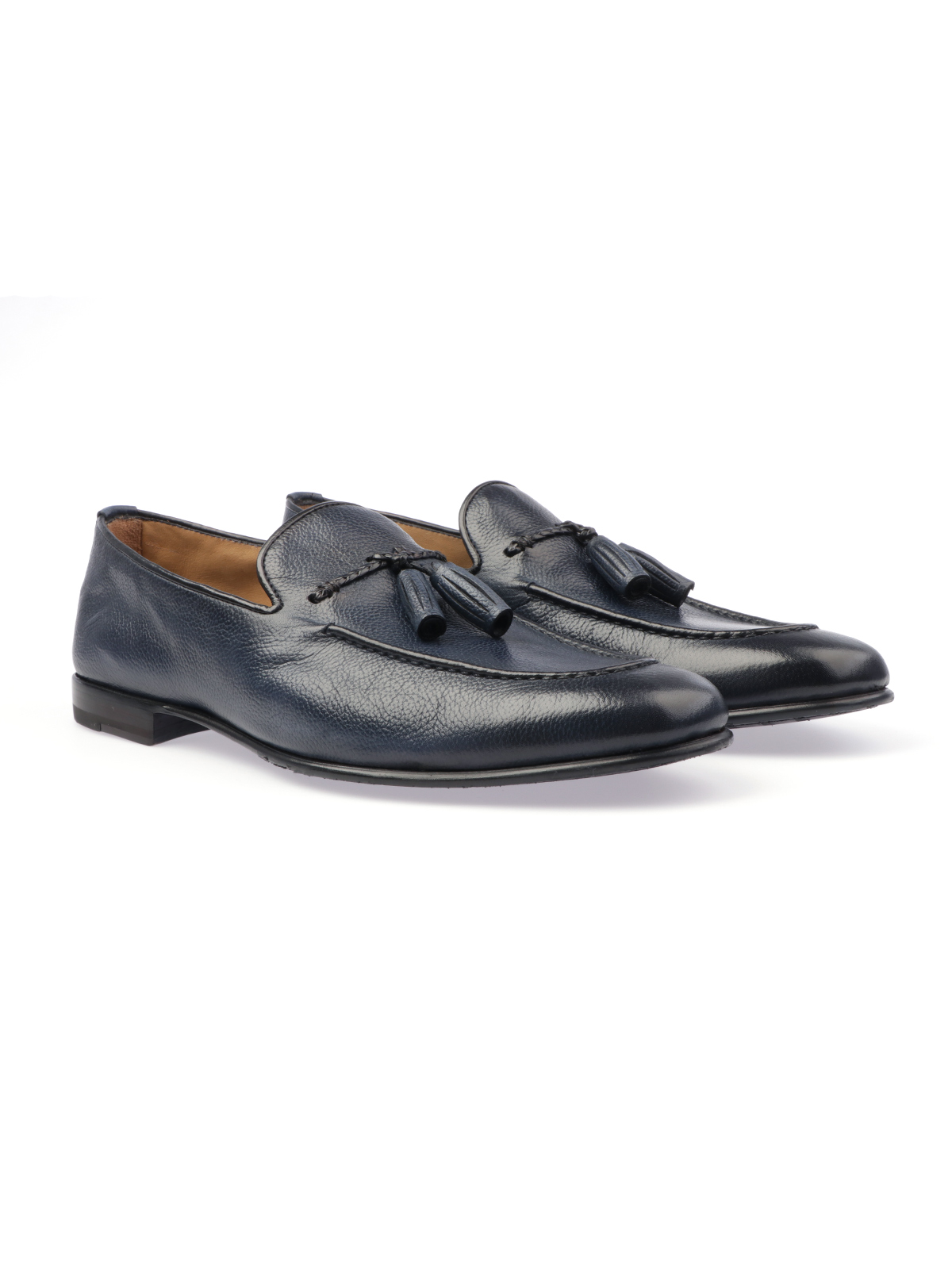 Mocassino con nappine in suede marrone Col. snuf - Barrett Shoes