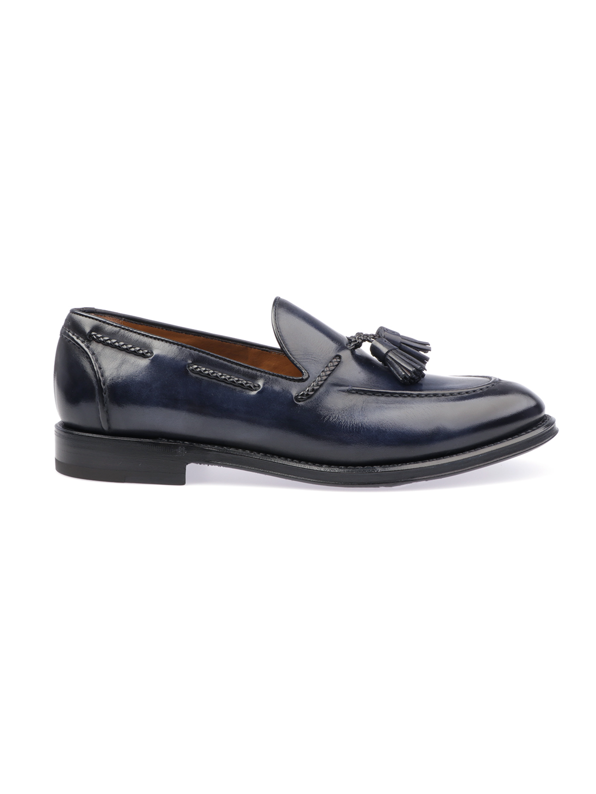 Mocassino con morsetto Barrett 201U057.13 in pelle marrone