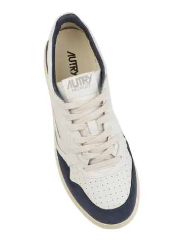 Picture of AUTRY | Men's Medalist Low Sneakers in Leather and Suede