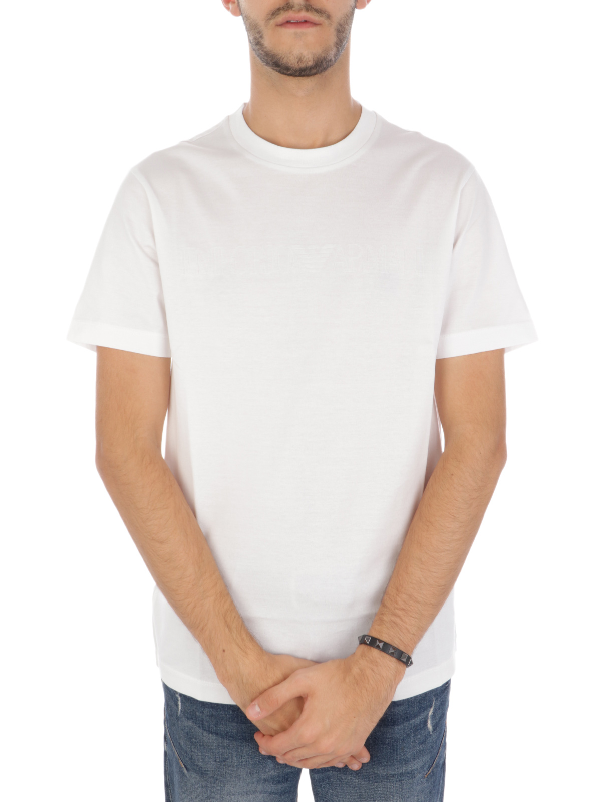 Picture of EMPORIO ARMANI | Men's Embossed Print T-Shirt