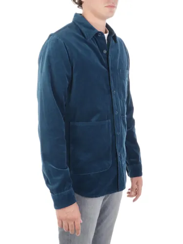 Picture of ASPESI | Men's Velvet Cotton Overshirt