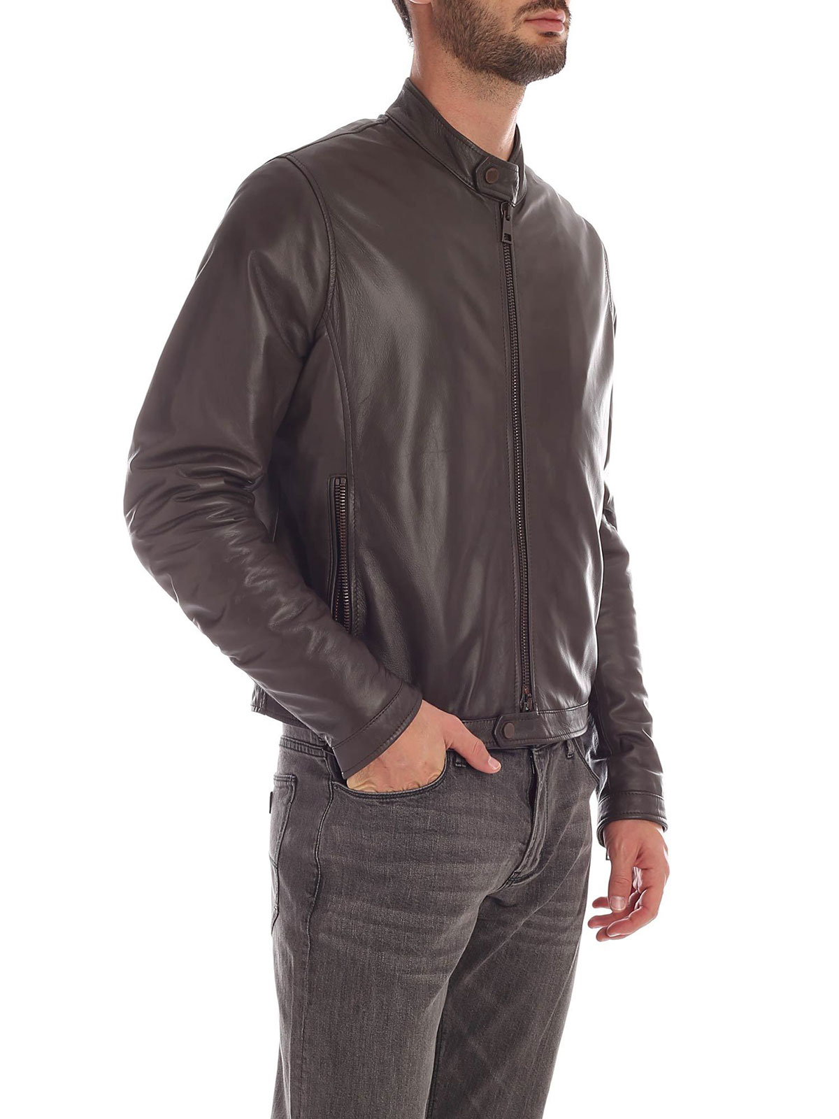 TAGLIATORE | Men's Graham Leather Jacket,TAGLIATORE | Men's Graham ...