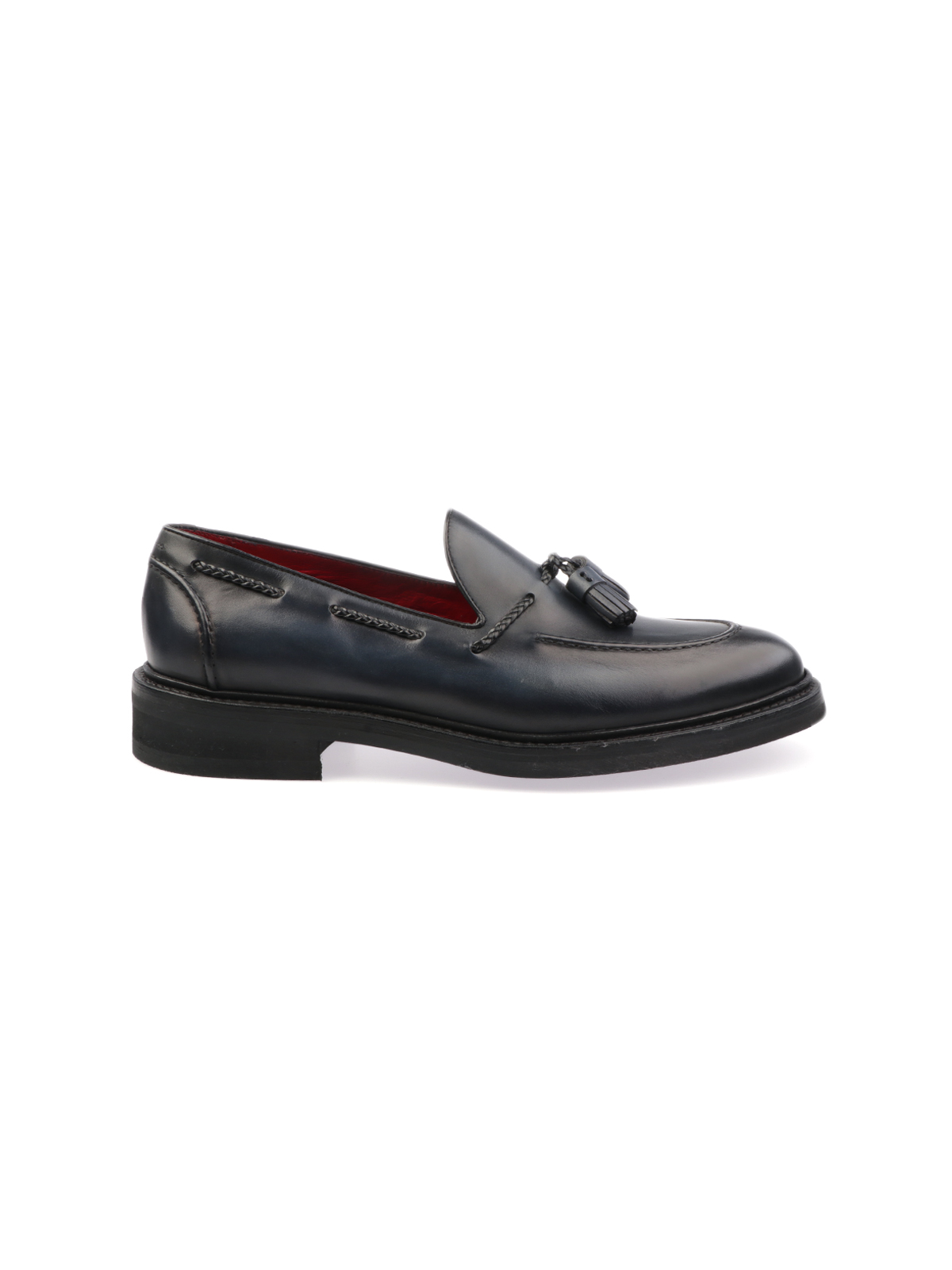 Mocassino con nappine blu clearance