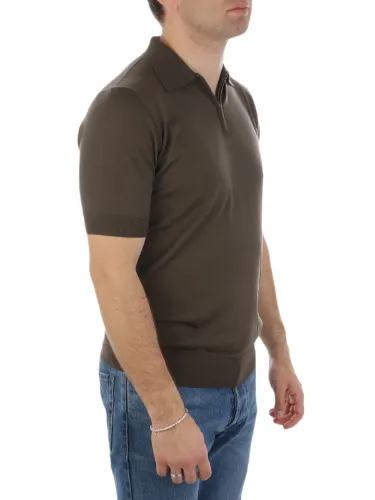 Immagine di FILIPPO DE LAURENTIIS | Polo Uomo con Zip in Lana Seta e Cashmere