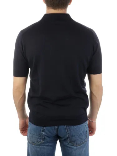 Immagine di FILIPPO DE LAURENTIIS | Polo Uomo con Zip in Lana Seta e Cashmere