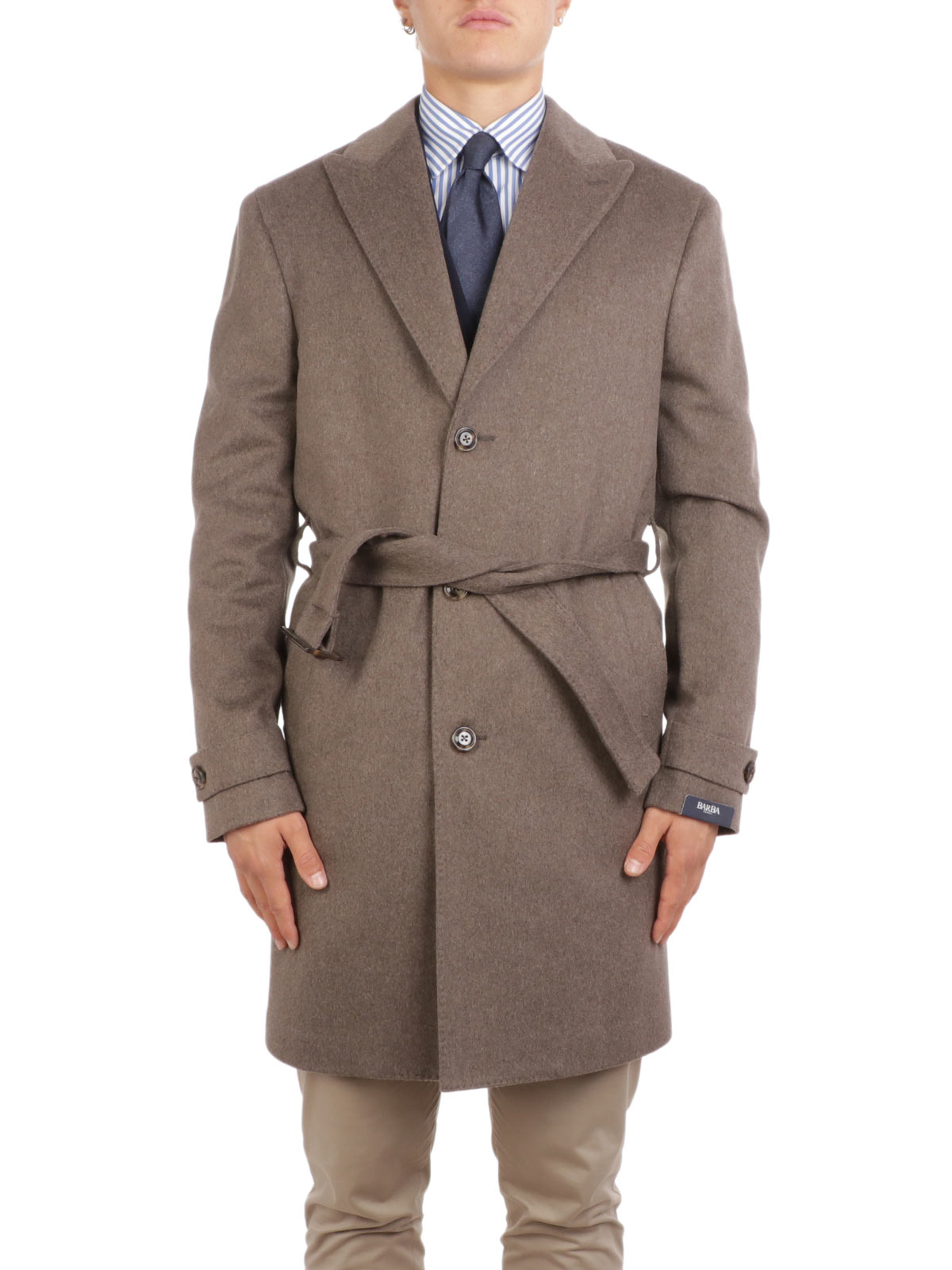 BARBA Men's Bata Virgin Wool Coat Beige | BARBA1195 | Botta & B Online ...