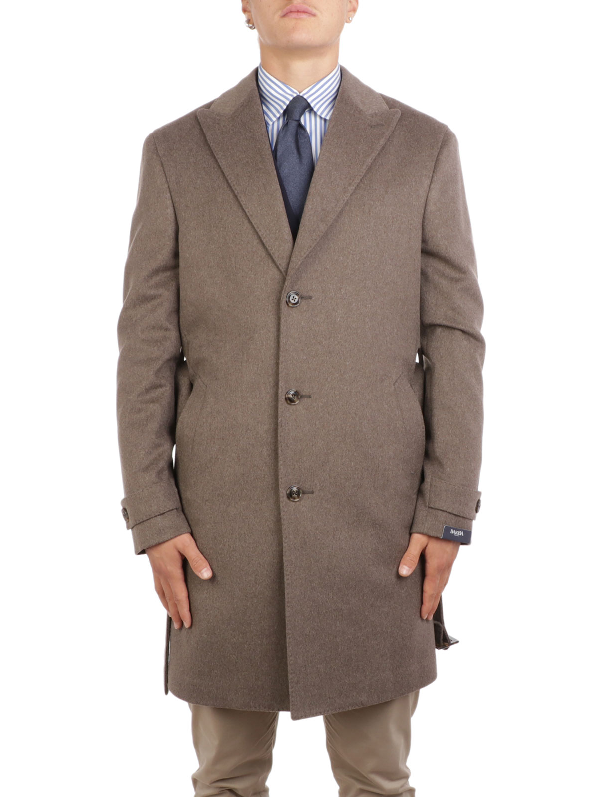 BARBA Men's Bata Virgin Wool Coat Beige | BARBA1195 | Botta & B Online ...