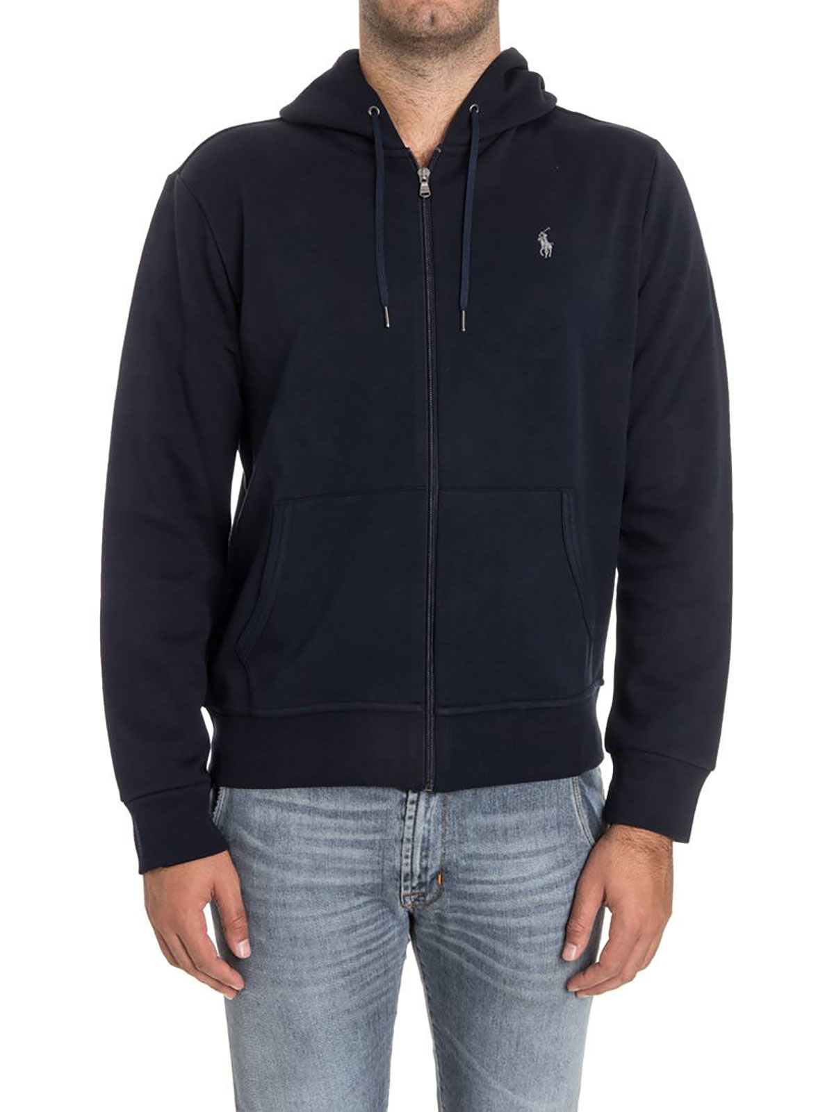 ralph lauren navy zip hoodie