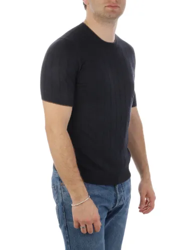 Immagine di BARBA | T-Shirt Uomo in Seta a Coste