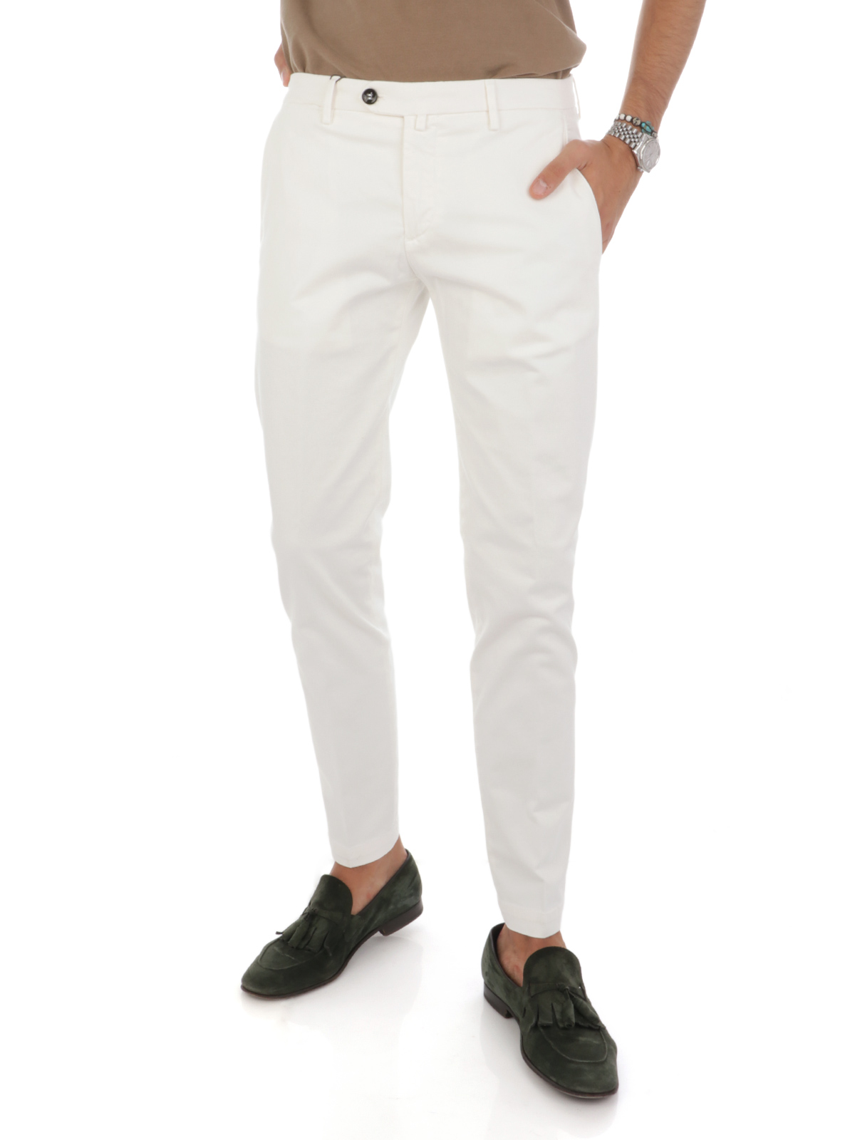 Men's stretch chino best sale trousers