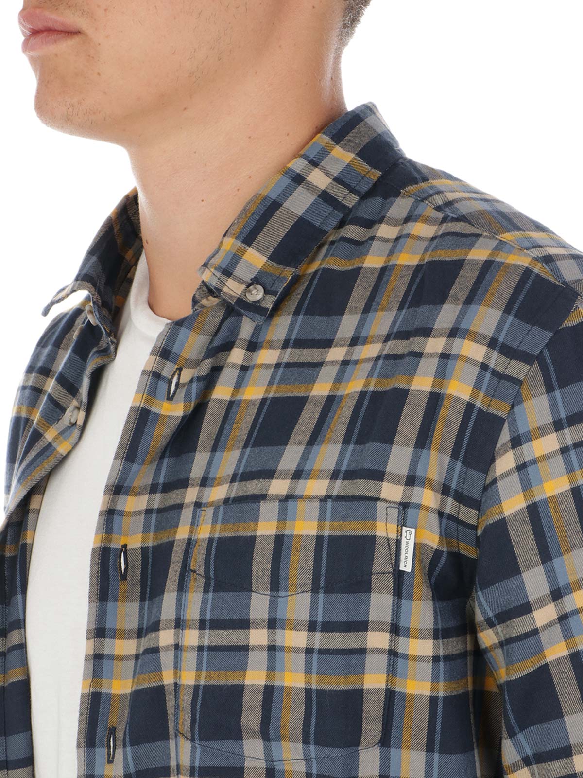 Picture of WOOLRICH | Men's Madras Flannel Shirt