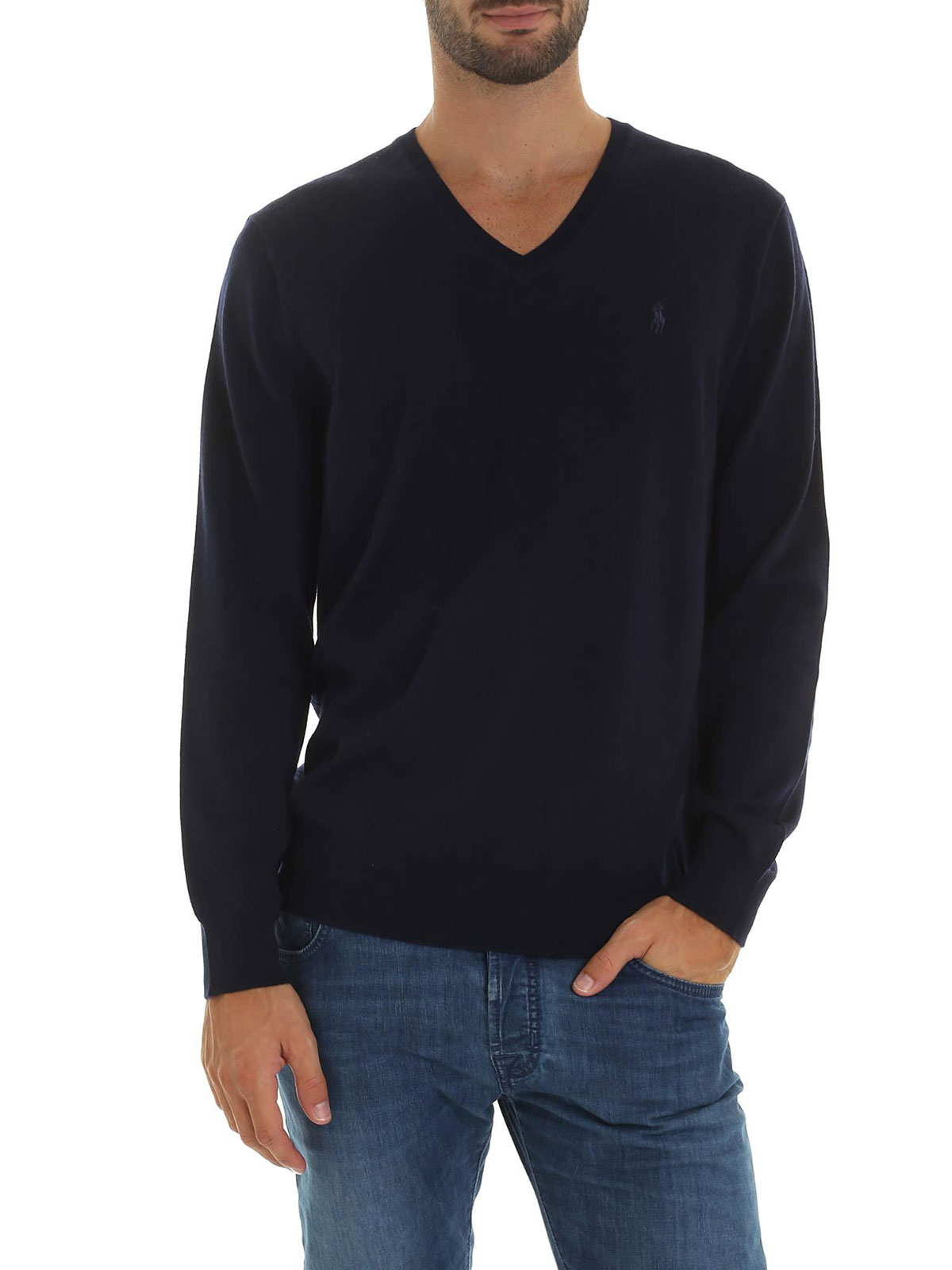 polo with v neck sweater