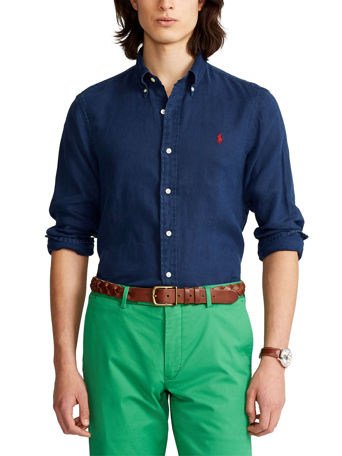 Picture of POLO RALPH LAUREN | Men's Slim Fit Linen Shirt