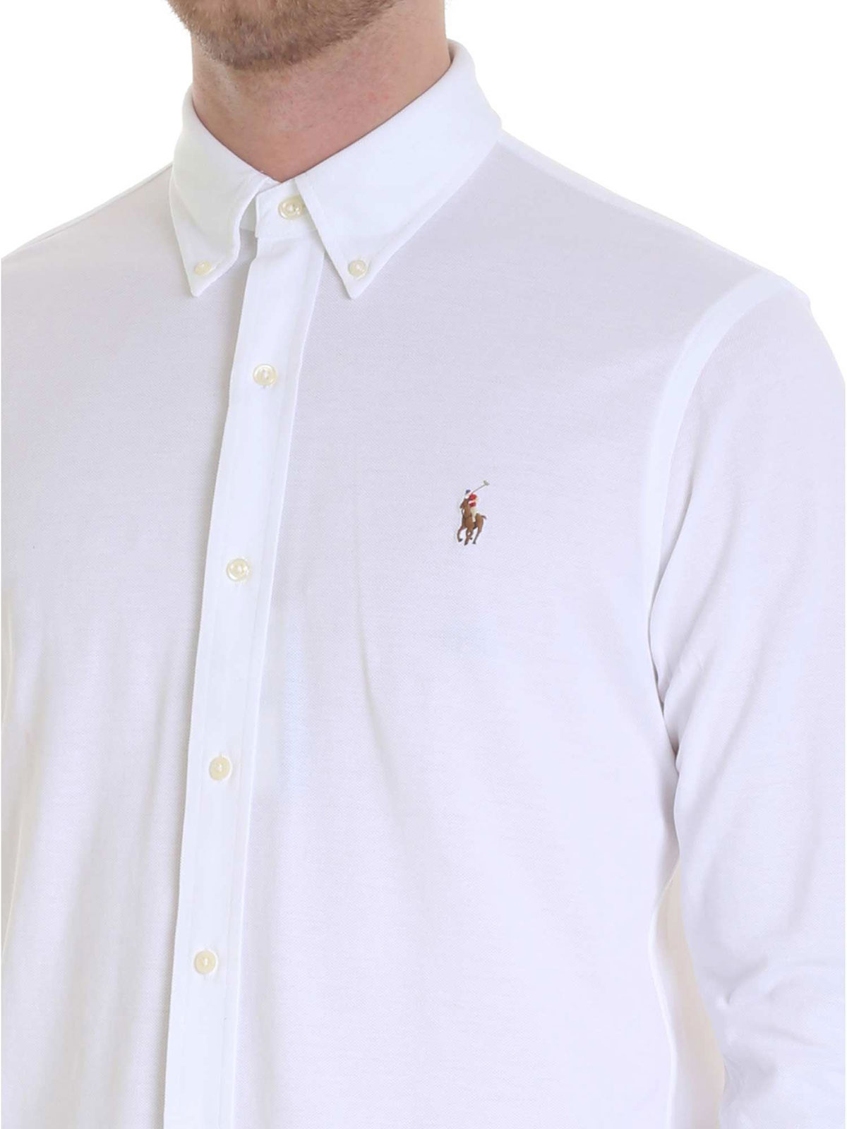 POLO RALPH LAUREN Men's Oxford Shirt White | 710728724001 | Botta & B ...