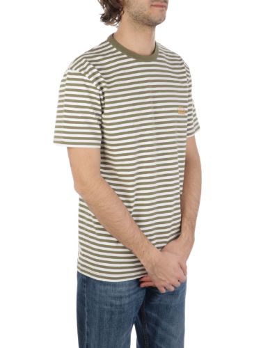 Picture of WOOLRICH | Men's Striped Cotton T-Shirt