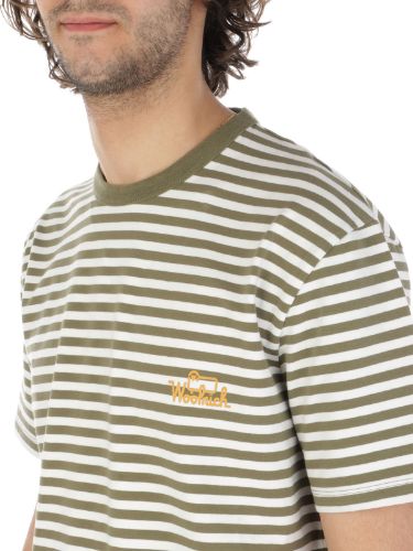 Picture of WOOLRICH | Men's Striped Cotton T-Shirt