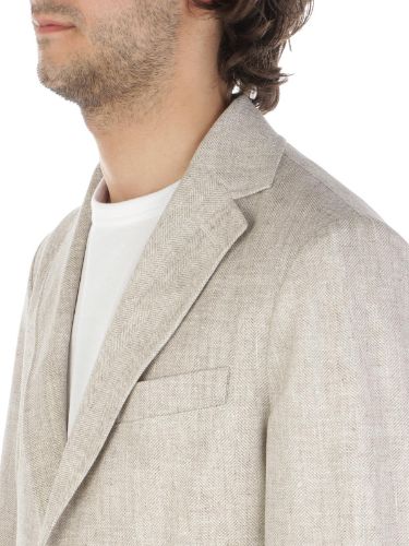Picture of CIRCOLO 1901 | Men's Herringnone Stretch Cotton Blazer