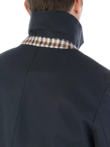 Picture of AQUASCUTUM | Men's Cotton Blend Lined Raincoat