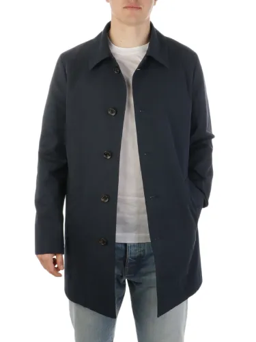 Picture of AQUASCUTUM | Men's Cotton Blend Lined Raincoat