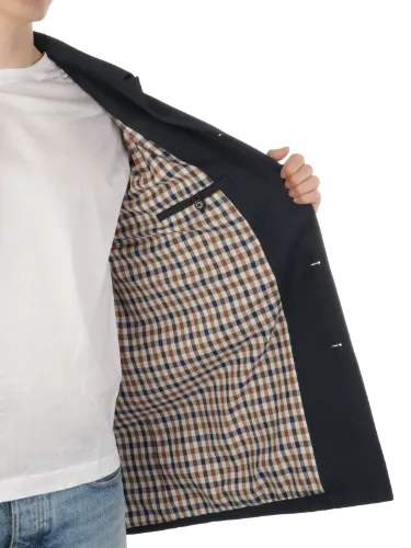 Picture of AQUASCUTUM | Men's Cotton Blend Lined Raincoat