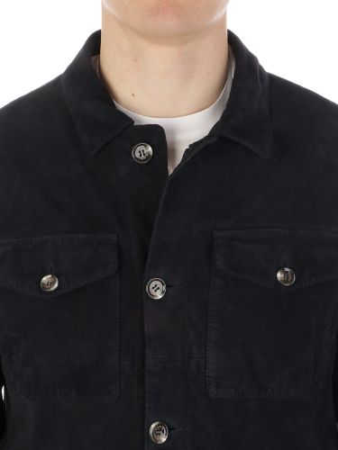Picture of GIMO'S | Men's Suede Buttoned Jacket