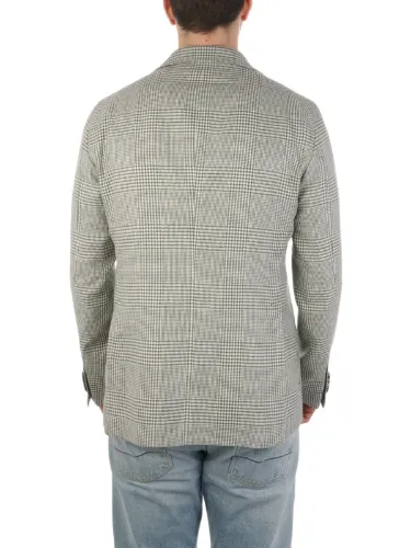 Picture of TAGLIATORE | Men's Prince of Wales Linen Jacket