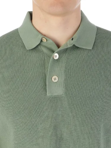 Picture of FILIPPO DE LAURENTIIS | Men's Knitted Cotton Polo Shirt