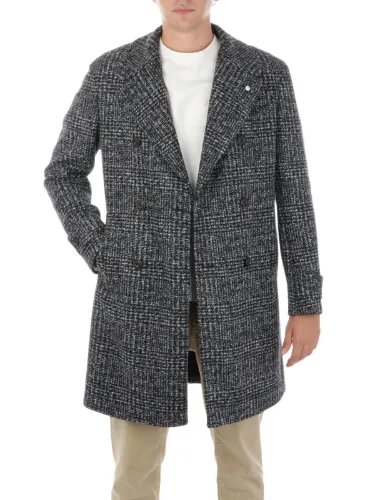 Picture of LBM 1911 | Men's Prince of Wales Double Breasted Coat