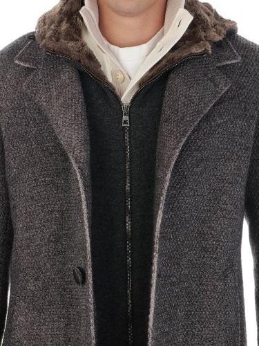 Picture of GIMO'S | Men's Wool and Alpaca Coat