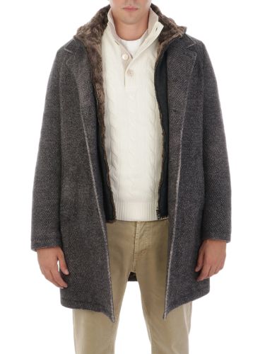 Picture of GIMO'S | Men's Wool and Alpaca Coat